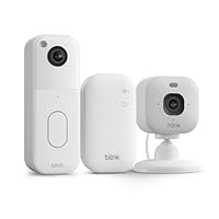 All-new Blink Video Doorbell + Mini 2K+ – Wireless doorbell & plug-in camera. Motion & chime alerts, and two way audio. Sync Module Core included – Video Doorbell system (White) + 1 Camera (White)