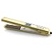 Professional Salon Flat Iron Hair Straighteners With 1 Inch Titanium Plates, Negative Ion technology, Adjustable temperature suitable for all hair types, Dual Voltage, Heats Up Fast, Gold