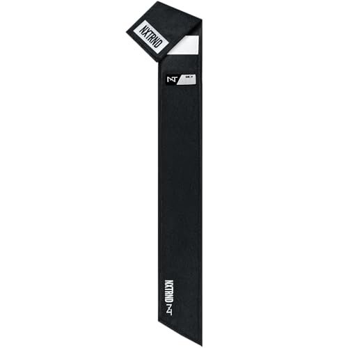 Nxtrnd Streamer Football Towel, Thin Sports Towel, Dries Hands & Football Accessories (Black)