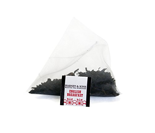 Image of Harney & Sons English Breakfast Tea - 100% China Black Tea, Caffeinated, - Bag of 50 Sachets | 100% Keemun black tea. 50 whole leaf sachets. Contains caffeine.