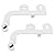 Bio Bidet SlimEdge 2 Pack Bidet Attachment for Toilet, Non Electric, Self Cleaning Dual Nozzles for Front and Rear Cold Water Wash, Adjustable Water Pressure, Ultra Thin Design, White