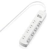 エレコム 電源タップ 一括&個別スイッチ 省エネ スイングプラグ 4個口 2m ホワイト T-E7A-2420WH