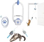 Heepoohoma Interactive Cat Toy for Indoor Cats, Smart Hanging Toy for Door Frame, USB Rechargeable Automatic Toy with 2 Motion Modes for Exercise and Entertainment