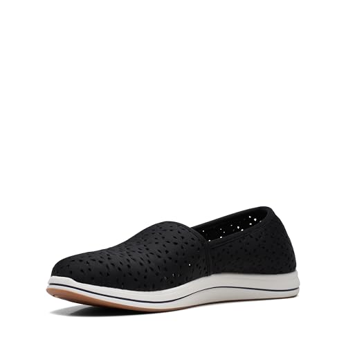 Clarks Clarks CloudSteppers Women's Breeze Emily Loafer, Black Synthetic, 10 Wide US