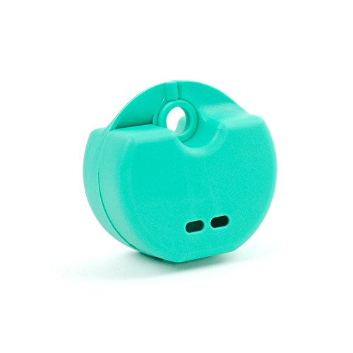 StellaPlast SP-221054gruen Caja de ortodoncia con cierre a presión para el almacenamiento seguro de aparatos de ortodoncia, férulas de descarga y prótesis 5,0 cm x 7,7 cm x 4,0 cm