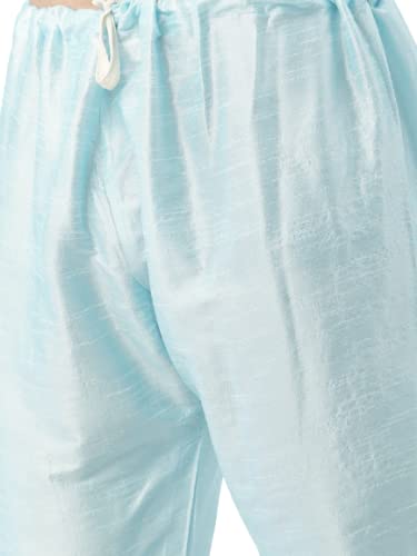 Image of SOJANYA (Since 1958, Men's Silk Blend Grey Kurta Pyjama & Silk Blend Jacket Combo