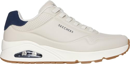 Skechers - Mens Uno - Tailored Air Sneakers, Color Natural/Blue, Size: 15 M US4