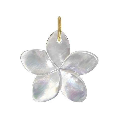 Pendentif Fleur de Frangipanier Plaqué Or - LES POULETTES BIJOUX Cover