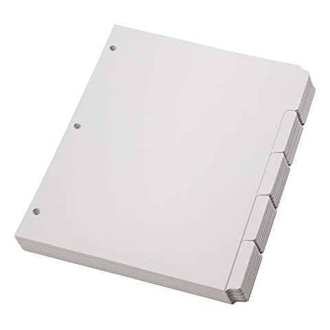Oxford Blank Write On Binder Dividers Cover