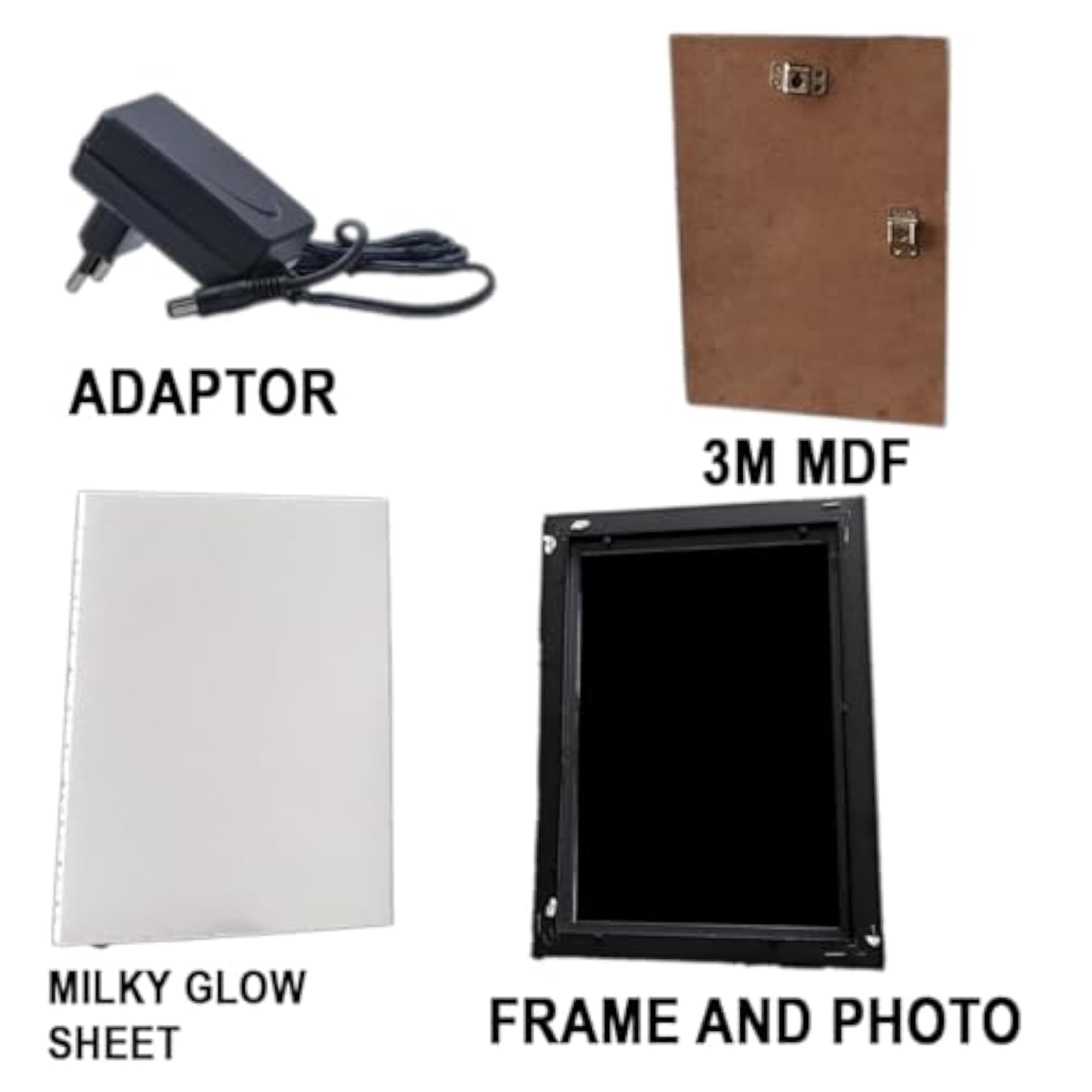 LED Photo Frame with Adaptor, Lord Murugan Wall Decor