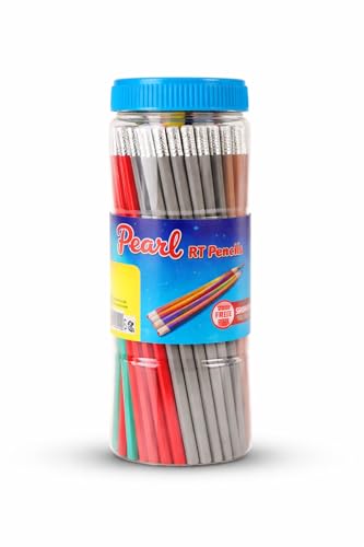 Image of Pearl Pencil (50) | Super Fun Unicorn & Space Cartoon Theme Dark Lead Pencils for Kids | HB Writing Pencils for Girls & Boys | School & Return Gift Stationery.