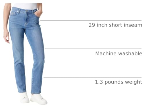 Image of Gloria Vanderbilt Womens Amanda Classic High Rise Tapered Jean Petite