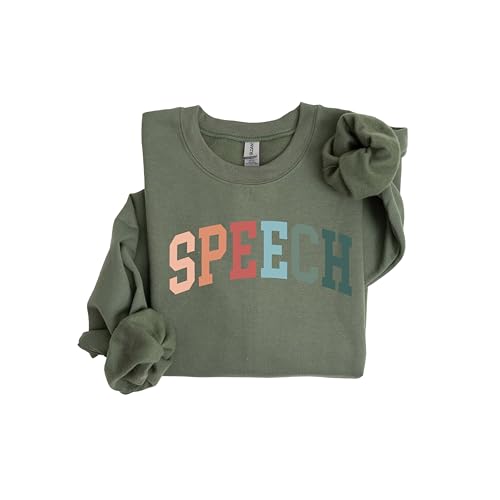 Speech Therapist Sweatshirt – Colorful Speech Pathologist Pullover, Unisex Cozy Crewneck for SLP Professionals, Perfect Gift3