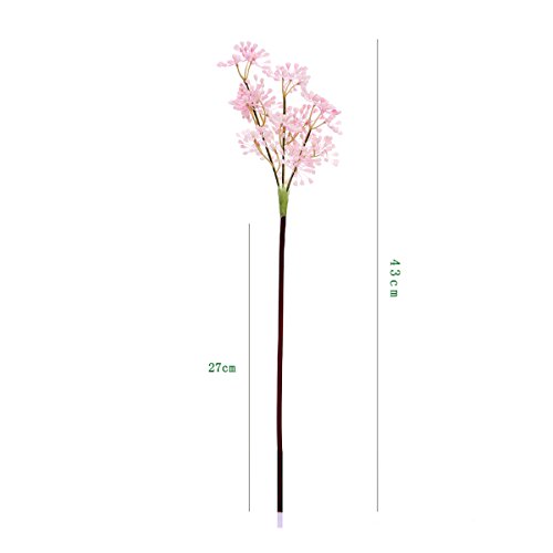 WINOMO – Conjunto de flores artificiais para decoração de jardim (roxo claro)