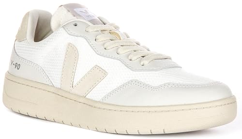 VEJA V-90 Sneaker tennis de qualité supérieure en cuir pleine fleur