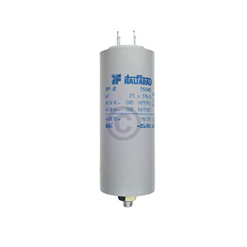 Preisvergleich Produktbild Kondensator 25,00µF uF 450V mit Steckfahnen Waschmaschine