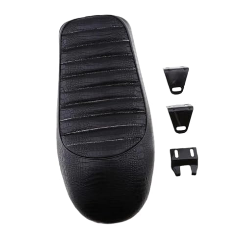 Sillín moto vintage doble cafe racer accesorio universal con soporte