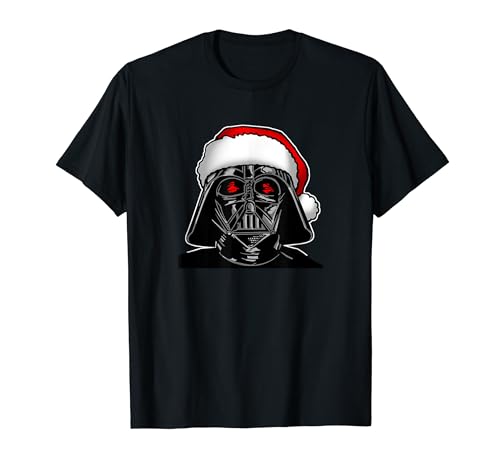Star Wars Santa Darth Vader Sketch Christmas Camiseta