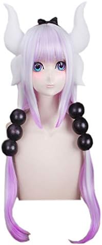 WKS Kanna Wig, Lori Dragon Maid Kanna Kamui Cosplay Costume