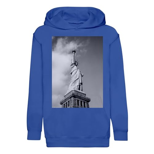 Sweat à capuche enfant Statue de la Liberté en finition premium durable