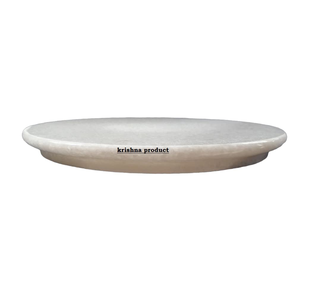 White Marble Chakla - Rolling Pin Board -2