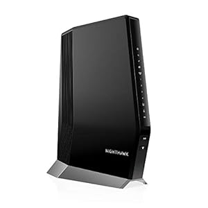 NETGEAR Nighthawk Cable Modem with Built-in WiFi 6 Router (CAX80) – Compatible with All Major Cable Providers incl…