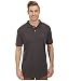 U.S. Polo Assn. Men's Solid Interlock Polo, Heather Dark Gray, Large