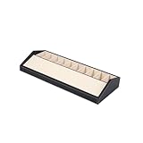 AKIQKPX Multi-compartment Beltbox, Modern and Minimalist Belt Organizer, Belt Buckle Display Case, Leather Belts Storage for Closet and Drawer(Black,59cm-23.2in)