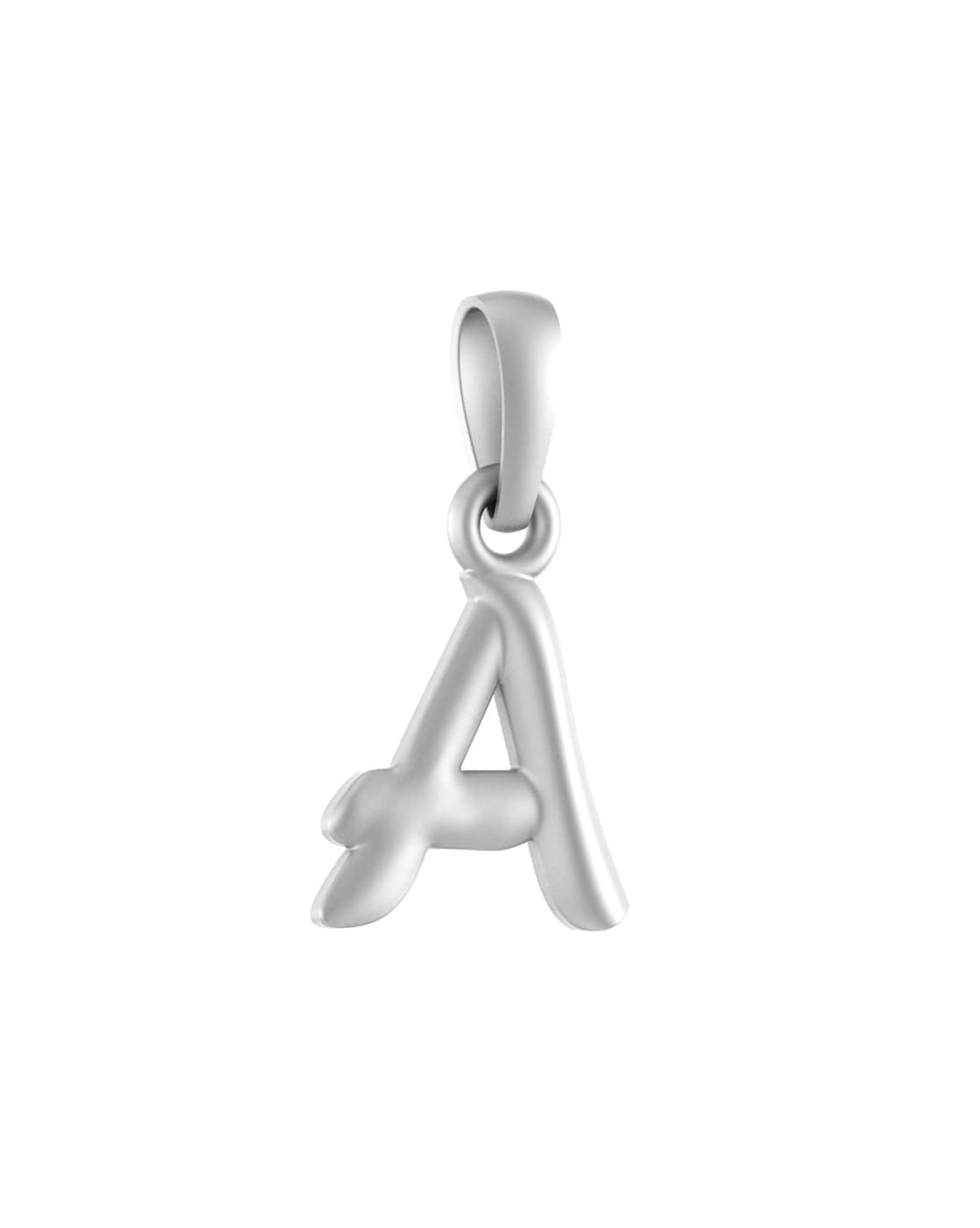 Pendentif alphabet A Mtrolls en argent sterling 925 petit format de 5,7 g - 7