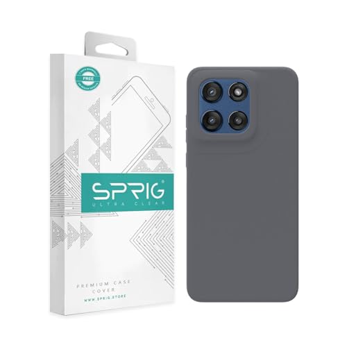 SPRIG Compatible with Moto Edge 60 Stylus Premium SilkTone Back Cover Drop Tested Shock Proof Mobile Case for Men, Women, Boys and Girls with Camera Protection (Dark Grey)
