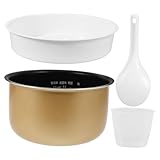 Amosfun Olla De Cocina Olla Arrocera Olla Interior Utensilios De Cocina Para El Hogar Utensilios De Cocina Antiadherentes Accesorio De Cocina Eléctrica Dorado A