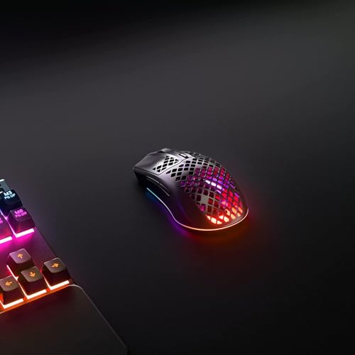 Miniatura 2 de SteelSeries Aerox 3 Wireless Onyx - Raton Inalambrico Gaming - Diseño ultraligero resistente al agua - RGB - Sensor óptico TrueMove Air 18K DPI
