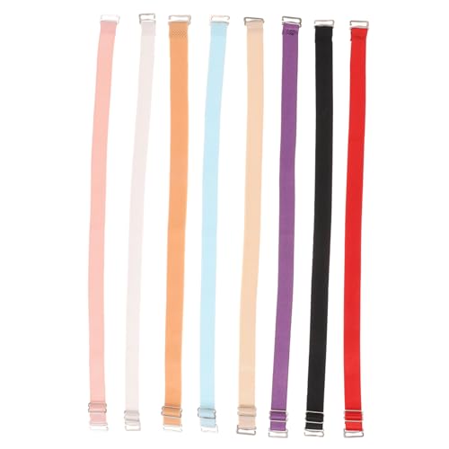 Healeved 8Pcs Adjustable Straps Elastic Shoulder Straps for Women Slip Design Fashionable Colors for Everyday Wear and Support Comfortable Fit