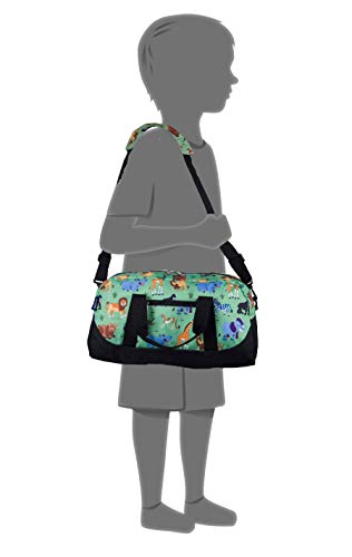 Wildkin Kids Overnighter Duffel Bags For Boys & Girls, Perfect For Sleepovers And Travel Duffel Bag For Kids, Carry-On Size & Ideal For School Practice Or Overnight Travel Bag (Wild Animals) #TOP4