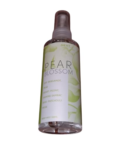 Next-London Women's Pear Blossom Body Mist, Fruity & Floral Fragrance, Bergamot Pear Peony Jasmine Sambac Patchouli Musk, 100ml