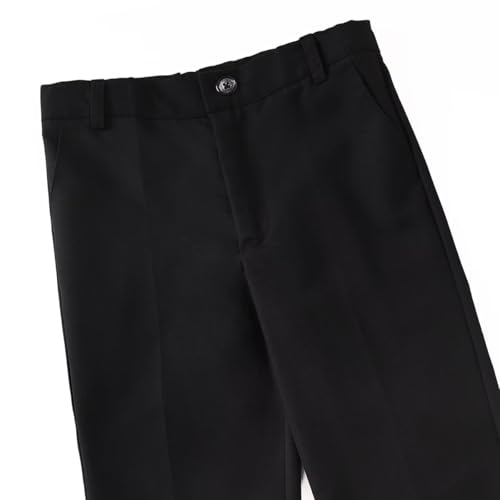 DHTS Boys Dress Pants (Size 2-20 Years) Slim Fit Uniform Pants for Toddler & Teens3