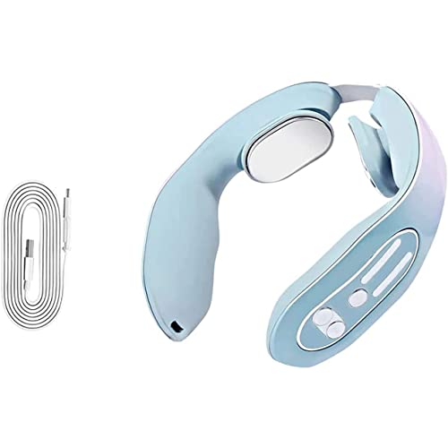 EMS Hals Akupunkte Lymphvity Massagegerät Gerät, Nacken Massagegerät mit Wärme, Nackenmassagegerät mit Hitze, EMS Nackenpunkt Massagegerät mit Wärme Electric Pulse Neck Massage Cover