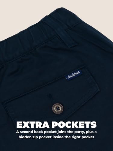 Image of Chubbies Chino Shorts Men 5.5 Inch - Mens Shorts Casual with Elastic Waistband, Side and Back Pockets, Stretch Cotton Blend