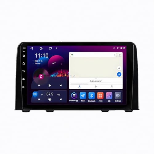 Radio coche 2 DIN para viajar en Honda CRV con GPS y pantalla multimedia moderna