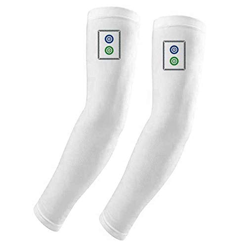 Mangas de brazo contra quemaduras solares con diseño de Mahjong