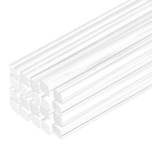 Image of MECCANIXITY 20pcs Acrylic Square Rods 3 /16 inchx12 inch Acrylic Dowel Rods Sticks
