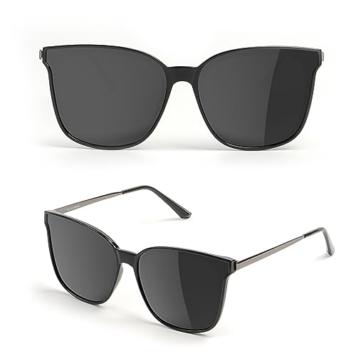 Yaserra Retro Square Sunglasses Vintage Polarized Woman