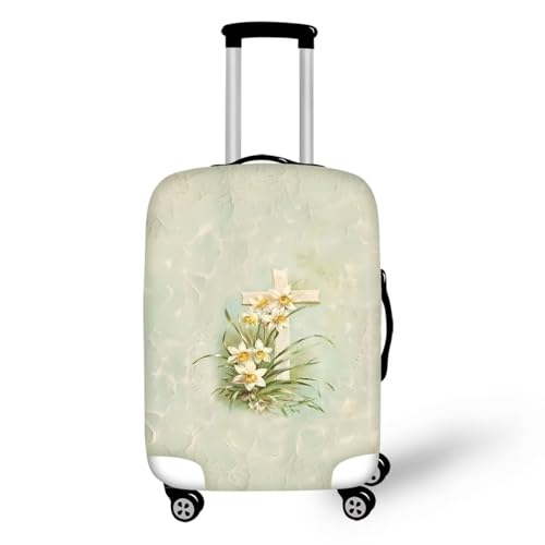 Luggage Covers For Suitcase Suitcase Cover Protector Fit 25-28 Inch Cute Luggage Cover Set Print Luggage Covers for Suitcase Devotional Religious Design2