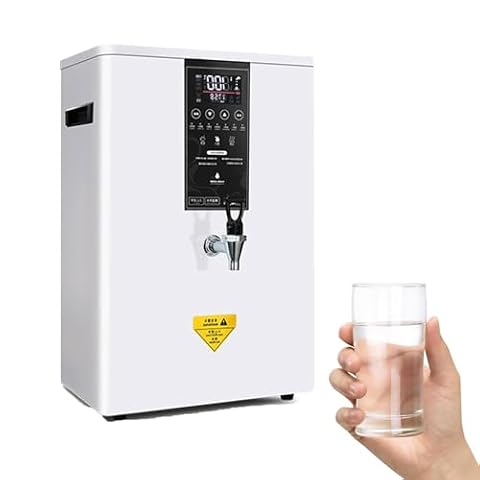 Natychmiastowy dozownik gorącej wody 50L/60L/80L Ścienny komercyjny dozownik gorącej wody z ekranem dotykowym LCD i wbudowanym oczyszczaczem wody,White-60L