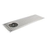Pitcher Washer, Espresso Washer, Drainage and Drip Tray Stainless Steel Bar Glass Washer is The Sink, and The Cup Spray Washer is The Home Kitchen Hotel Cafe Restaurant (KF28-Silver)