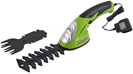 ToolTronix Cordless Electric Shearer Hedge Trimmer 2-in-1 Multi-Function Shrub Grass Lawn Shear Garden Pruner Cutter 3.6V Battery