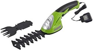 ToolTronix Cordless Electric Shearer Hedge Trimmer 2-in-1 Multi-Function Shrub Grass Lawn Shear Garden Pruner Cutter 3.6V Battery