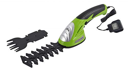 ToolTronix Cordless Electric Shearer Hedge Trimmer 2-in-1 Multi-Function Shrub Grass Lawn Shear Garden Pruner Cutter 3.6V Battery