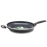 GreenPan Poêle en Aluminium forgé Revêtement Antiadhésif Sain en Céramique, pour Induction/Four/Lave-Vaiselle, 32cm, Noir