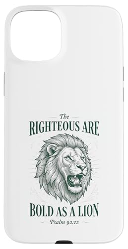 Bold as a Lion Christian Bible Psalm Verse �X�}�z�P�[�X iPhone 15 Plus �p